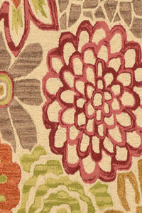 MULTICOLOR FLORAL HAND TUFTED CARPET by Imperial Knots - Image 3