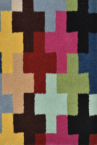 MULTICOLOR PIXEL HAND TUFTED CARPET by Imperial Knots - Image 3