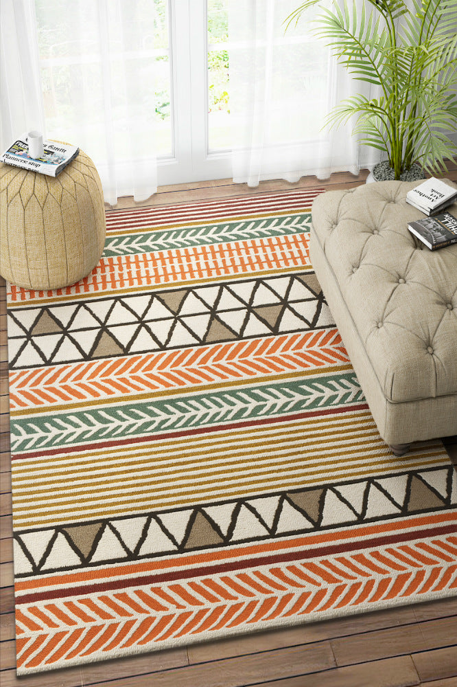 MULTICOLOR TRIBAL HAND TUFTED CARPET