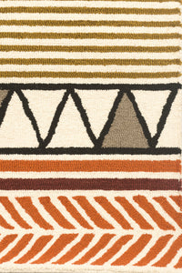 MULTICOLOR TRIBAL HAND TUFTED CARPET by Imperial Knots - Image 3