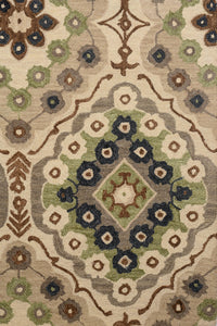 IVORY TRADITIONAL HAND TUFTED CARPET by Imperial Knots - Image 3