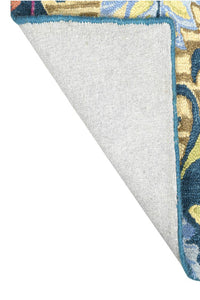 MULTICOLOR SUZANI HAND TUFTED CARPET by Imperial Knots - Image 4