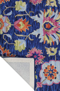 MULTICOLOR FLORAL HAND TUFTED CARPET by Imperial Knots - Image 4