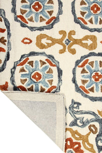 MULTICOLOR SUZANI HAND TUFTED CARPET by Imperial Knots - Image 4