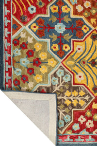MULTICOLOR BESPOKE HAND TUFTED CARPET by Imperial Knots - Image 4