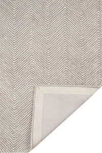 GREY CHEVRON HAND TUFTED CARPET by Imperial Knots - Image 4