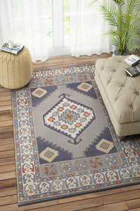 GREY PERSIAN HAND TUFTED CARPET by Imperial Knots - Image 2