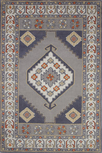 GREY PERSIAN HAND TUFTED CARPET by Imperial Knots - Image 1