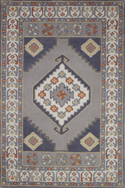 GREY PERSIAN HAND TUFTED CARPET