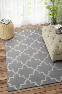 GREY MOROCCAN HAND TUFTED CARPET by Imperial Knots - Image 2