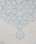 BLUE TRADITIONAL HAND TUFTED CARPET by Imperial Knots - Image 3