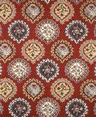 MAROON FLORAL HAND TUFTED CARPET