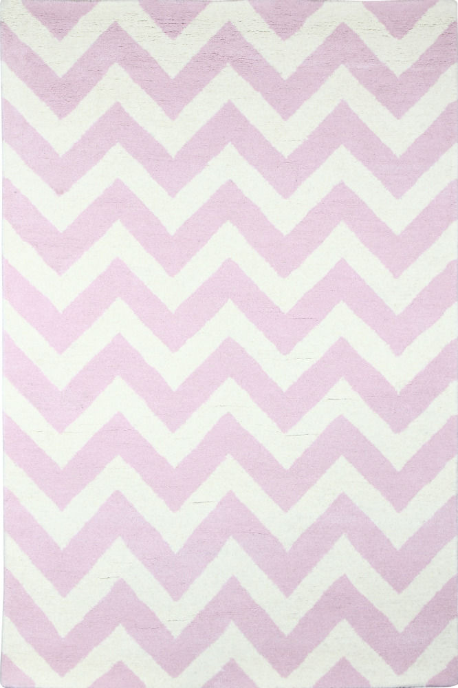 PINK CHEVRON HAND TUFTED CARPET