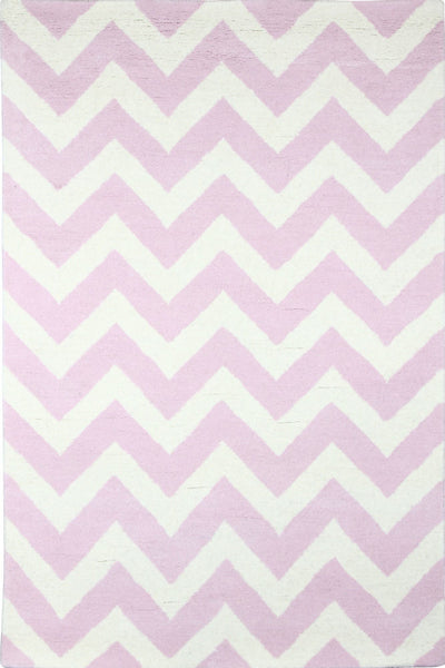 PINK CHEVRON HAND TUFTED CARPET