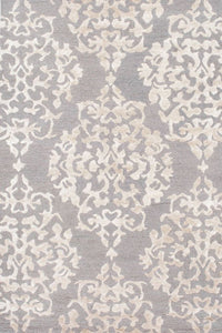 GREY TRADITIONAL HAND TUFTED CARPET by Imperial Knots - Image 1