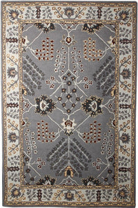 GREY PERSIAN HAND TUFTED CARPET by Imperial Knots - Image 1