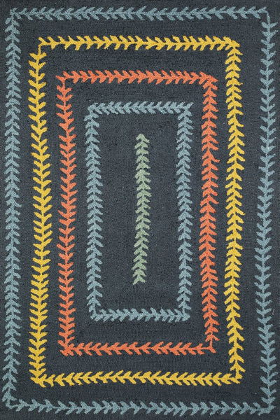 NAVY BLUE BESPOKE HAND TUFTED CARPET