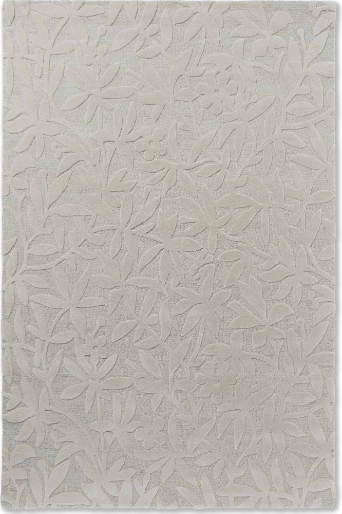 BEIGE FLORAL HAND TUFTED CARPET