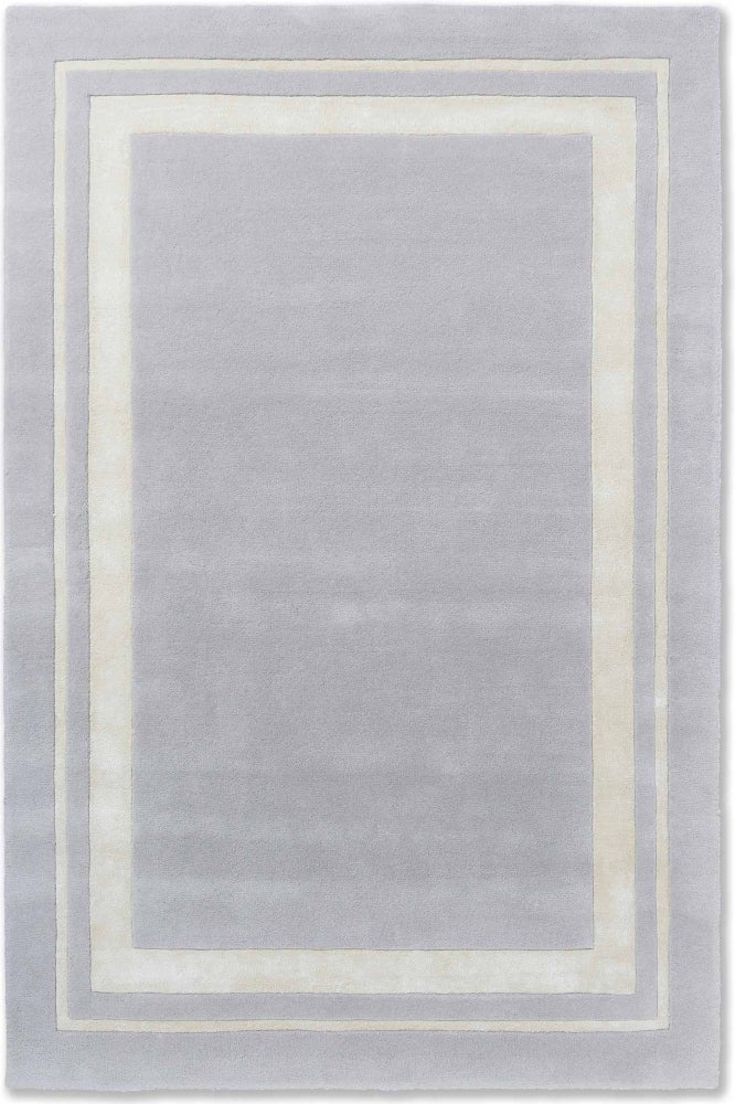 GREY IVORY SOLID HAND TUFTED CARPET