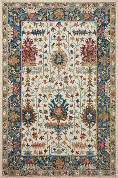 MULTICOLOR BLUE PERSIAN HAND TUFTED CARPET
