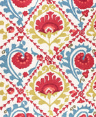 MULTICOLOR RED FLORAL HAND TUFTED CARPET