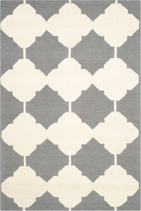 GREY IVORY MOROCCAN HAND TUFTED CARPET by Imperial Knots - Image 1