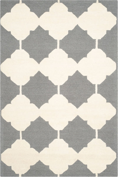 GREY IVORY MOROCCAN HAND TUFTED CARPET