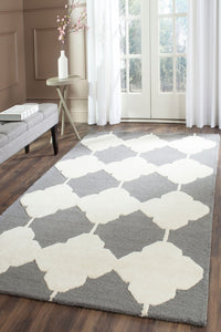 GREY IVORY MOROCCAN HAND TUFTED CARPET by Imperial Knots - Image 2
