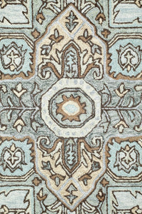 GREY MULTICOLOR TRADITIONAL HAND TUFTED CARPET by Imperial Knots - Image 3
