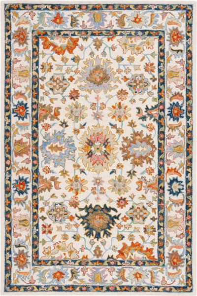 IVORY MULTICOLOR TRADITIONAL HAND TUFTED RUG