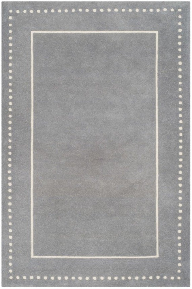 GREY SOLID HAND TUFTED RUG