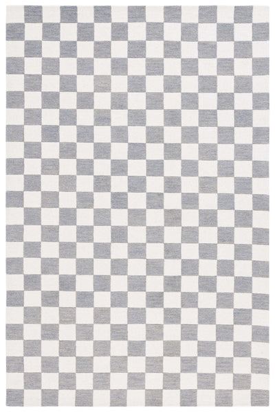 IVORY GREY GEOMETRIC HAND TUFTED RUG