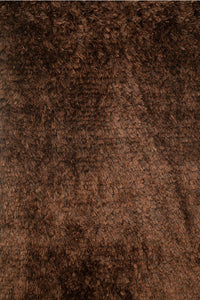 BROWN HAND WOVEN SHAGGY RUG by Imperial Knots - Image 2