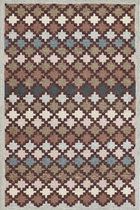 Grey multicolor geometric hand tufted rug wool hand-tufted rug for bedroom