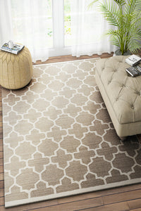 GREY IVORY MOROCCAN HAND WOVEN DHURRIE by Imperial Knots - Image 2