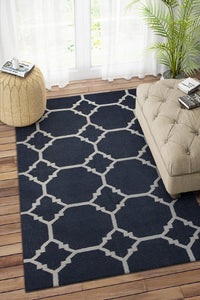 CHARCOAL KILIM HAND WOVEN DHURRIE by Imperial Knots - Image 2