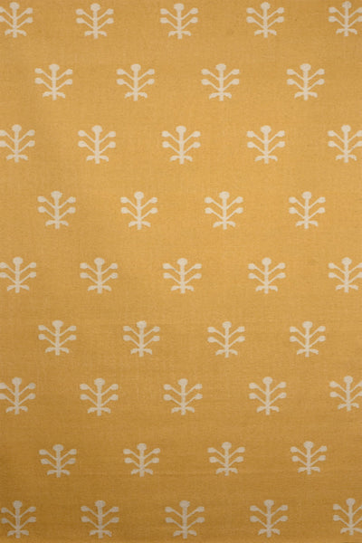 YELLOW IVORY HAND WOVEN KILIM DHURRIE