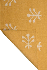 YELLOW IVORY HAND WOVEN KILIM DHURRIE by Imperial Knots - Image 4
