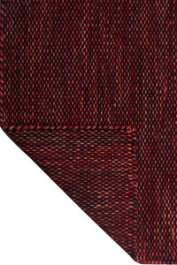 MAROON SOLID HAND WOVEN DHURRIE by Imperial Knots - Image 4