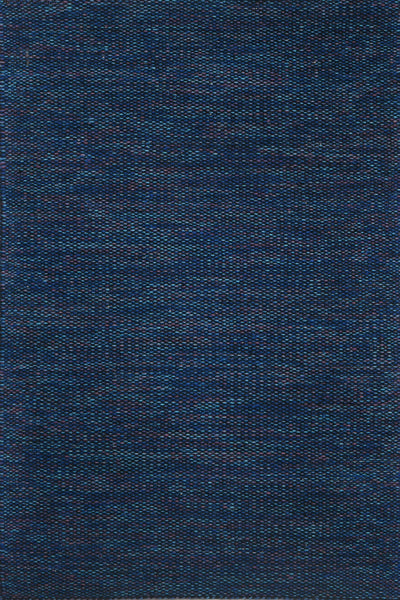 BLUE SOLID HAND WOVEN DHURRIE