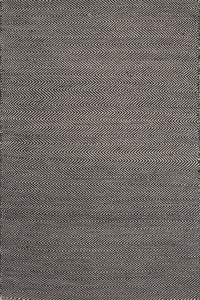BLACK AND GREY CHEVRON HAND WOVEN DHURRIE by Imperial Knots - Image 1