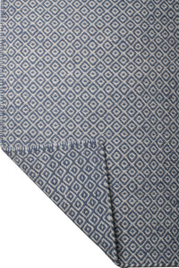 BLUE BESPOKE HAND WOVEN DHURRIE by Imperial Knots - Image 4
