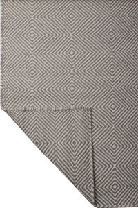 GREY BESPOKE HAND WOVEN DHURRIE by Imperial Knots - Image 4