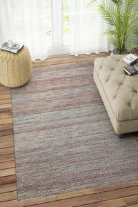 MULTICOLOR HERRINGBONE HAND WOVEN DHURRIE by Imperial Knots - Image 2