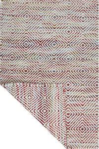 MULTICOLOR HERRINGBONE HAND WOVEN DHURRIE by Imperial Knots - Image 4