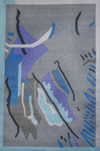 MULTICOLOR GREY KILIM HAND WOVEN DHURRIE by Imperial Knots - Image 1