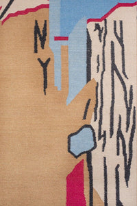 MULTICOLOR BEIGE KILIM HAND WOVEN DHURRIE by Imperial Knots - Image 3