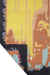 MULTICOLOR HERRINGBONE HAND WOVEN DHURRIE by Imperial Knots - Image 4