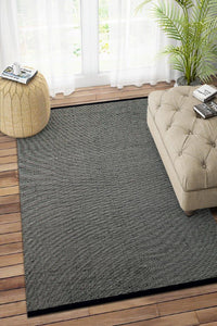 Black dot kilim hand woven dhurrie wool hand-woven rug for living room