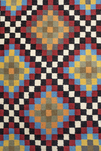 MULTICOLOR PIXEL KILIM HAND WOVEN DHURRIE by Imperial Knots - Image 3